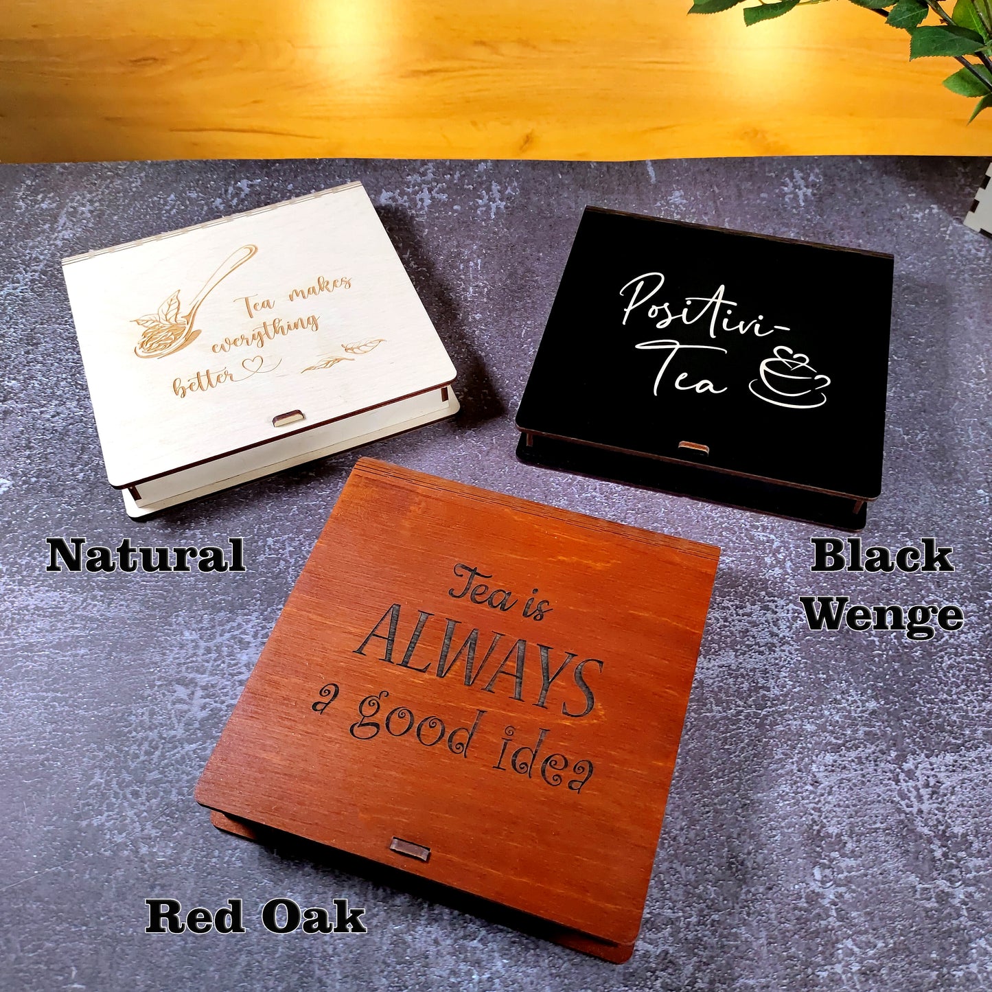 Black Tea Gift Set In Wood Box ☕ | Tea Set Gift Box (Set 7 PCS.)