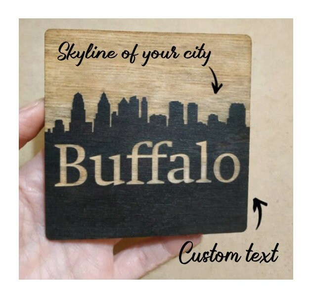 Skyline coasters Wedding favors for guests, Custom wedding coasters, Save the date wedding favors for guests in bulk, Custom wedding favors